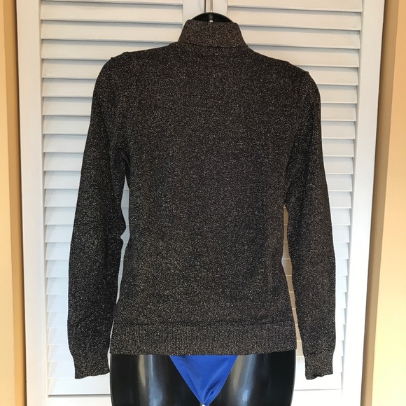 Pullover Turtleneck Sweater - Golden Sparkles! EUC 3/$19 - Picture 3 of 7